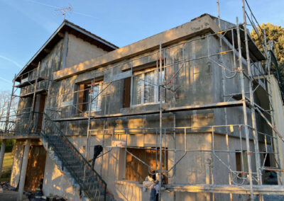 Avant travaux d'isolation par l'extérieur - Maison à Rouffiac